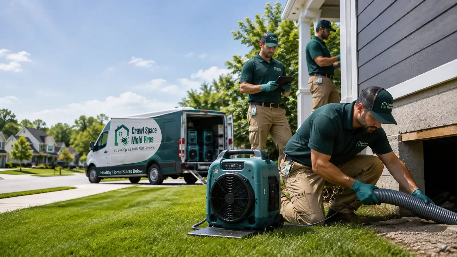 Crawl Space Mold Removal in Bunker Hill, IL